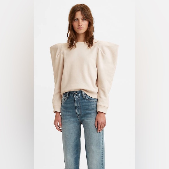 Levi’s Made & Crafted Angel Sleeve Sweater Puff Shoulder - Picture 10 of 16